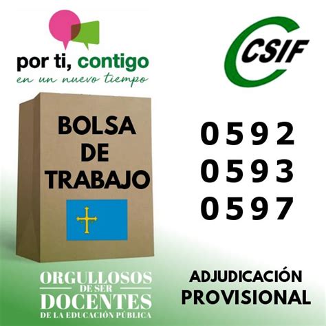 CSIF Bolsas De Aspirantes A Interinidad Listado Provisional 0592