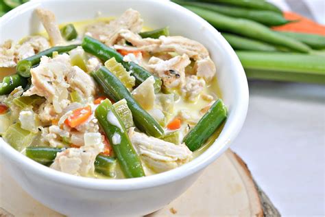 Creamy Keto Chicken Stew With Vegetables Stove Top Recipe