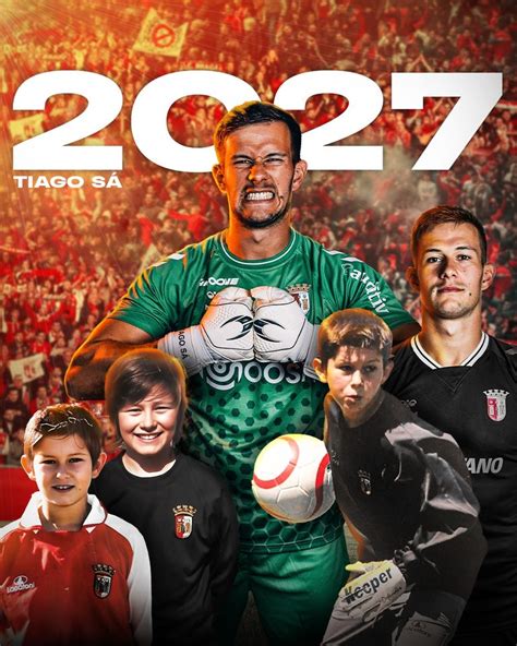 DESPORTO Futebol Tiago Sá renovou contrato o SC Braga até 2027