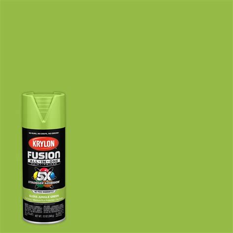 Krylon FUSION ALL-IN-ONE Gloss Jungle Green Spray Paint and Primer In ...