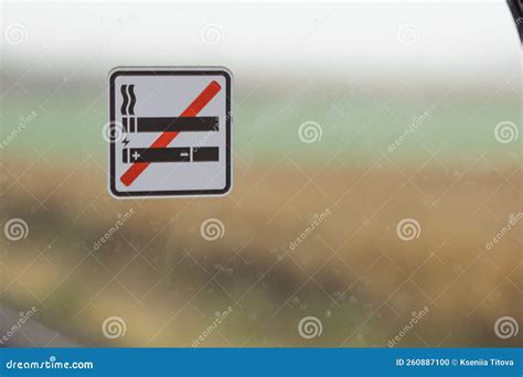 Sign No Smoking Cigarette And E Cigarette In Public Place Stop Smoking