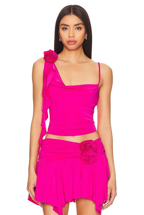 Lovers And Friends Casey Top In Hot Pink REVOLVE