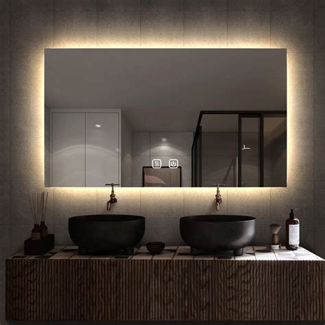 Modern Antifog Rectangle Led Illuminated Mirror