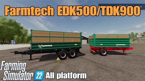 Farmtech Edk Tdk Mod For All Platforms On Fs Youtube