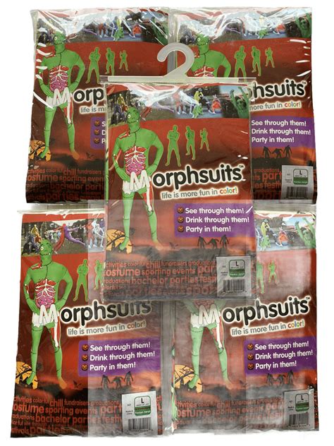 Morphsuits Franken Morph Halloween Costume Roll Play Lot Of 5 Uni Sex Size Large Ebay