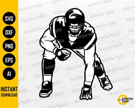 Football Player Svg Football Season Svg Football Cut Files Etsy