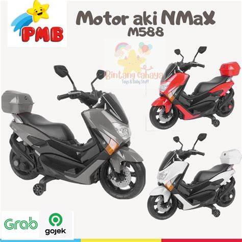 Jual Motor Aki Anak PMB Raid Nmax M588 Baterai Ces Casan Ukuran Besar