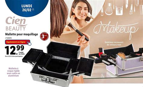 Promo Cien Beauty Mallette Pour Maquillage Chez Lidl ICatalogue Fr