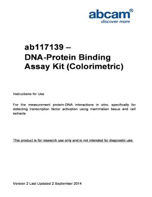 Fillable Online DNA Protein Binding Fax Email Print PdfFiller