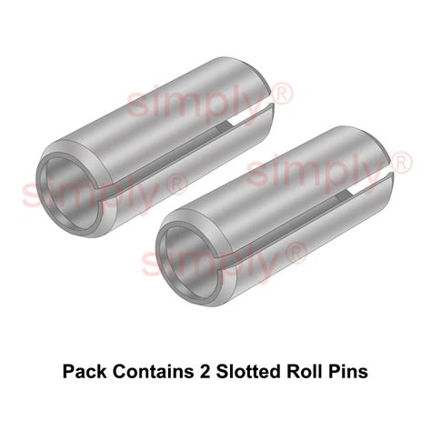 Metric Slotted Stainless Steel Spring Roll Pins X Mm Allow Days