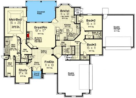 French Country House Plan With 10 High Ceilings 48564fm Architectural Designs House Plans