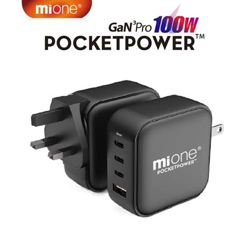 Mione Pd W Gan Charger Usb C Laptop Charger Type C Turbo Ports Gan