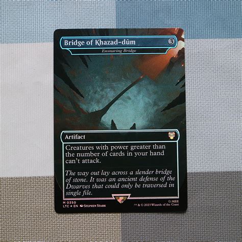 Bridge of Khazad dûm Ensnaring Bridge LTC 350 foil MTG Proxy Cards