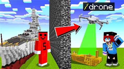 HASANI YAPI KAPIŞMASINDA DRONE İLE TROLLEDİM Minecraft YouTube