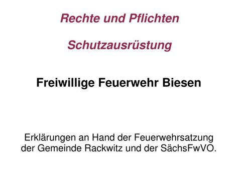 PPT Rechte und Pflichten Schutzausrüstung PowerPoint Presentation