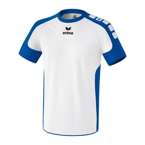 Erima Valencia Trikot Kurzarm Weiss Blau Fussball Teamsport Textil