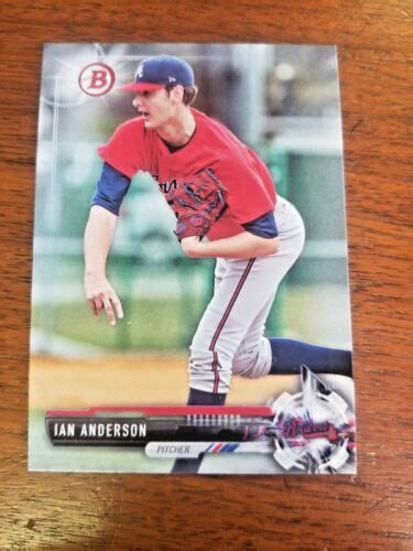 IAN ANDERSON 2017 BOWMAN DRAFT BASE CARD BD 156 ATLANTA BRAVES SECOND