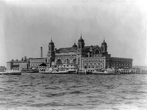 Immigrants Arriving At Ellis Island