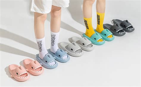 ALCHARM Shark Slides Hai Hausschuhe für Damen Shark Slippers Herren