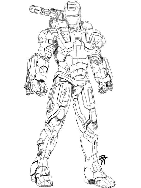 Printable War Machine Coloring Page Free Printable Coloring Pages For