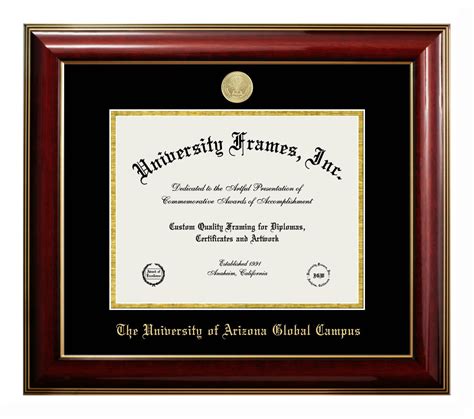 University of Arizona Global Campus Diploma Frame in Classic Mahogany ...