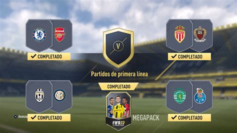 FIFA 17 PS4 SBC Desafio De Plantilla Partidos De Primera Linea