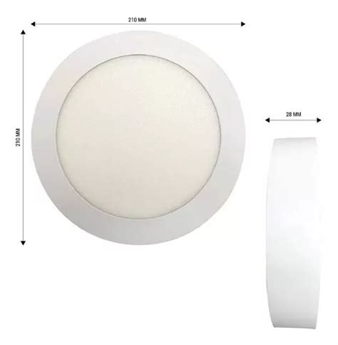 Panel Led Adosable Redondo Circular 18w Luz Plafon Unilux En Venta En