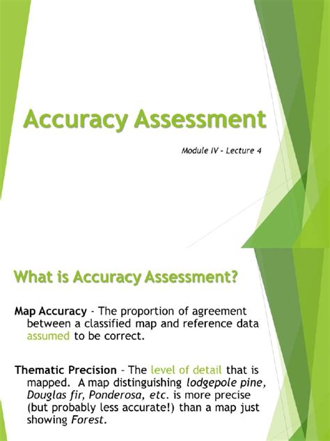 SDI Module IV - Accuracy Assessment | PDF