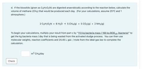 Solved A Completely Mixed Activated Sludge Process Is Chegg