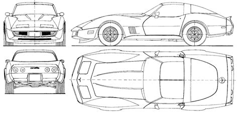 1973 Chevrolet Corvette C3 Coupe Blueprint Corvette C3 Corvette