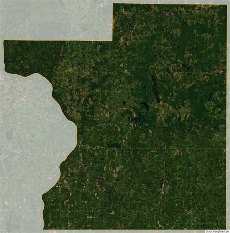 Map of Polk County, Wisconsin - Thong Thai Real