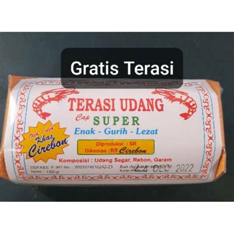 Jual Terasi Udang Cap Super Gulung Besar Oleh Oleh Khas Cirebon