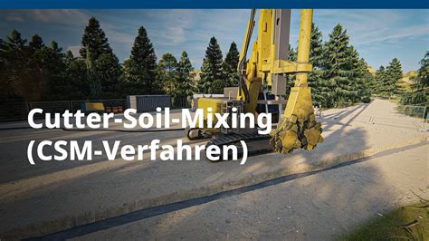 Bauer Maschinen Gmbh Cutter Soil Mixing Csm Verfahren Youtube