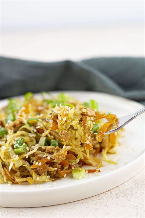 Easy One Skillet Chicken Egg Roll In A Bowl