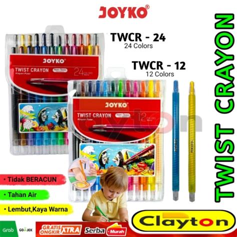 Jual Crayon Putar Joyko Warna Atau Warna Twist Crayon Krayon