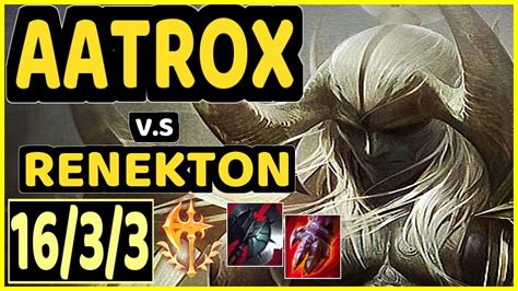 Hashinshin Aatrox Vs Renekton Kda Top Gameplay Na Ranked