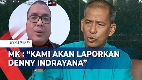 Mk Tanggapi Denny Indrayana Yang Bocorkan Hasil Putusan Sidang Wakil