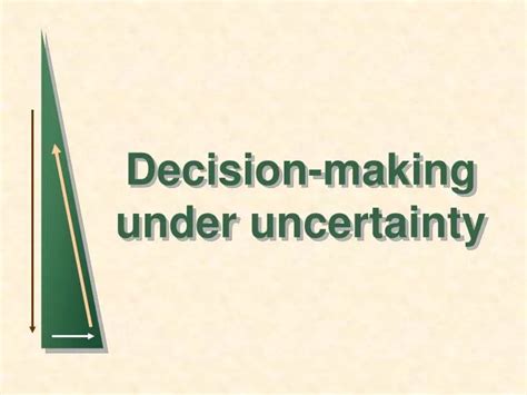 Ppt Decision Making Under Uncertainty Powerpoint Presentation Free