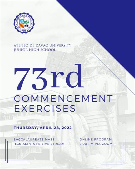 ANNOUNCEMENT | 73rd Commencement Exercises | Junior High Ateneo de ...