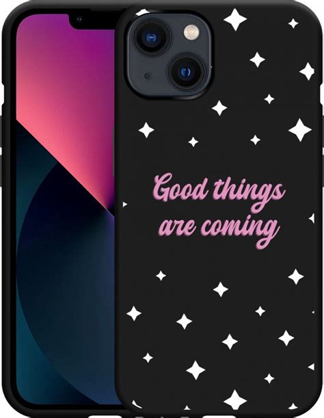 Cazy Hoesje Zwart Geschikt Voor IPhone 13 Good Things Bol