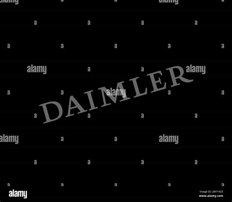 Daimler Ag Rotated Logo Black Background Stock Photo Alamy