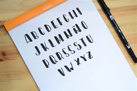 Resultado De Imagen De Abecedario En Letra Lettering Mayusculas Tipos