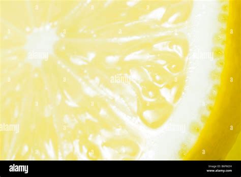 Cut Yellow Lemon Close Up Stock Photo Alamy