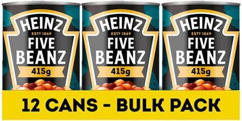 Heinz Five Beanz 415 G Pack Of 12 Uk Grocery