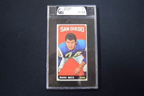 Ron Mix 1965 Topps 168 San Diego Chargers Graded 75 Nm Ebay