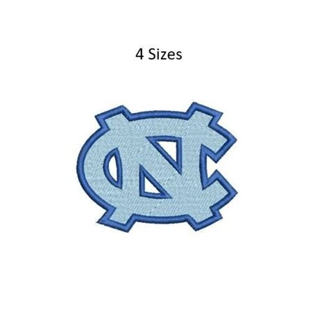 Unc Tarheels Embroidery Design University Of North Carolina Etsy