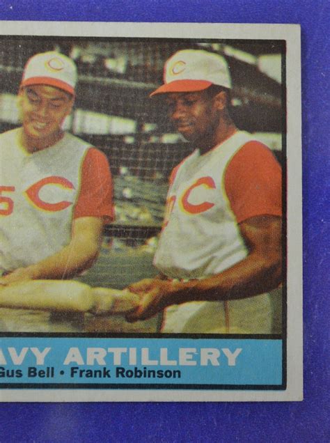 Topps Frank Robinson Vada Pinson Gus Bell Heavy Artillery