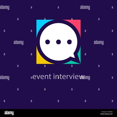 Colorful Speech Bubble Logo Unique Design Color Transitions Creative