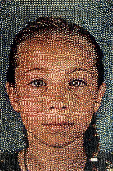 Portrait Created With Push Pins By Eric Daigh Via Juxtapoz Fine Art