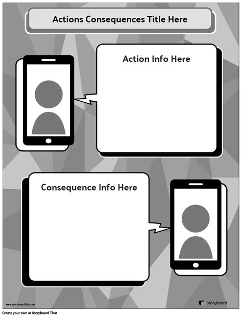 Free Actions Consequences Customizable Worksheets